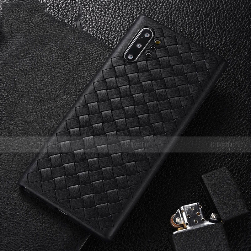 Funda Silicona Goma de Cuero Carcasa H01 para Samsung Galaxy Note 10 Plus 5G