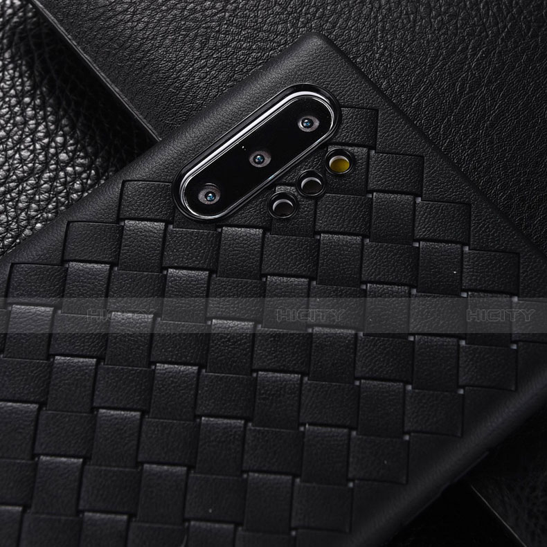 Funda Silicona Goma de Cuero Carcasa H01 para Samsung Galaxy Note 10 Plus