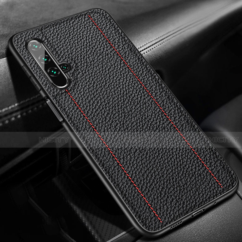 Funda Silicona Goma de Cuero Carcasa H02 para Huawei Honor 20