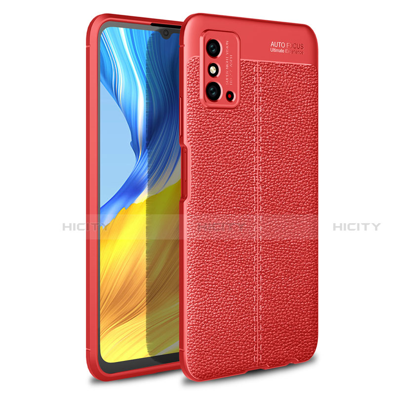 Funda Silicona Goma de Cuero Carcasa H02 para Huawei Honor X10 Max 5G Rojo