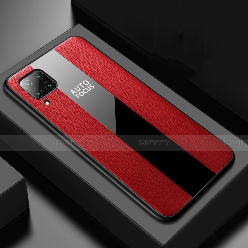 Funda Silicona Goma de Cuero Carcasa H02 para Huawei Nova 7i Rojo