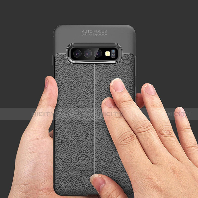 Funda Silicona Goma de Cuero Carcasa H02 para Samsung Galaxy S10 Plus