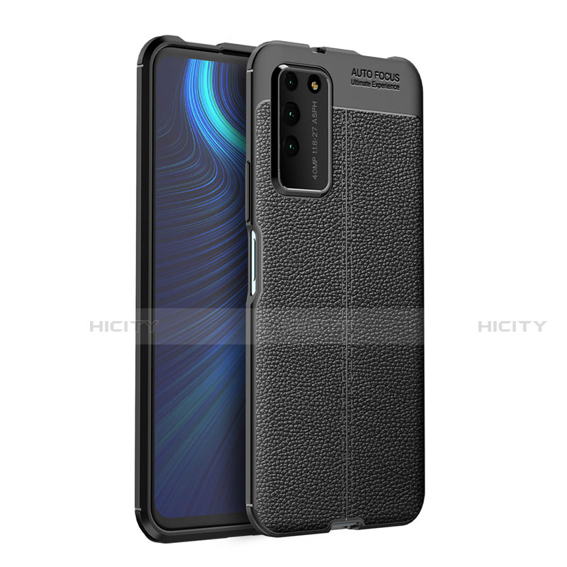 Funda Silicona Goma de Cuero Carcasa H03 para Huawei Honor X10 5G Negro