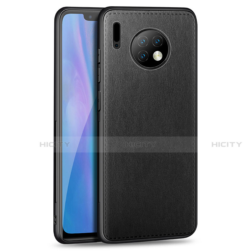 Funda Silicona Goma de Cuero Carcasa H03 para Huawei Mate 30 Pro 5G Negro