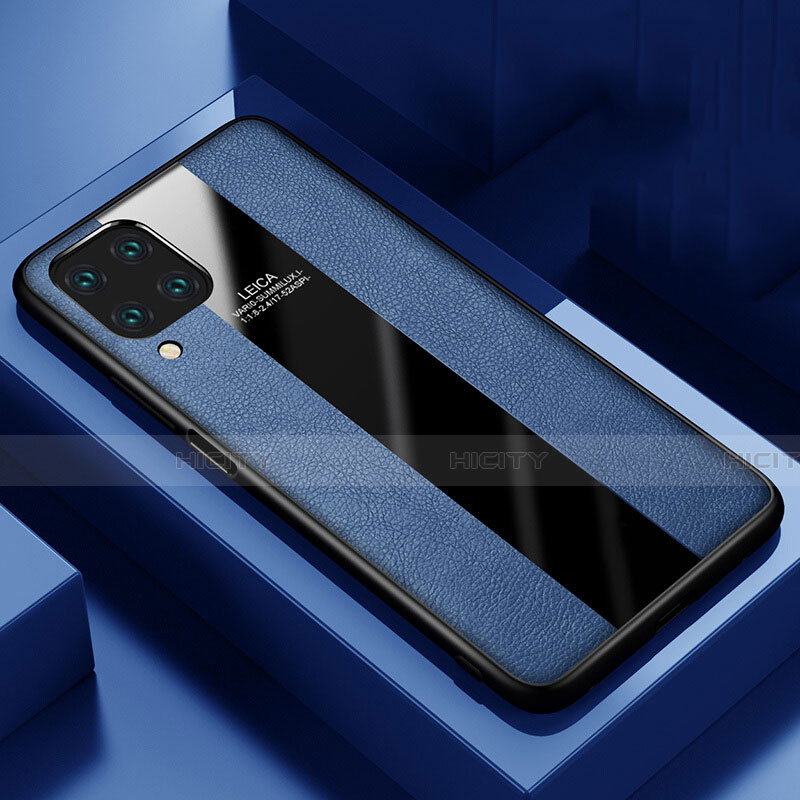 Funda Silicona Goma de Cuero Carcasa H03 para Huawei P40 Lite Azul