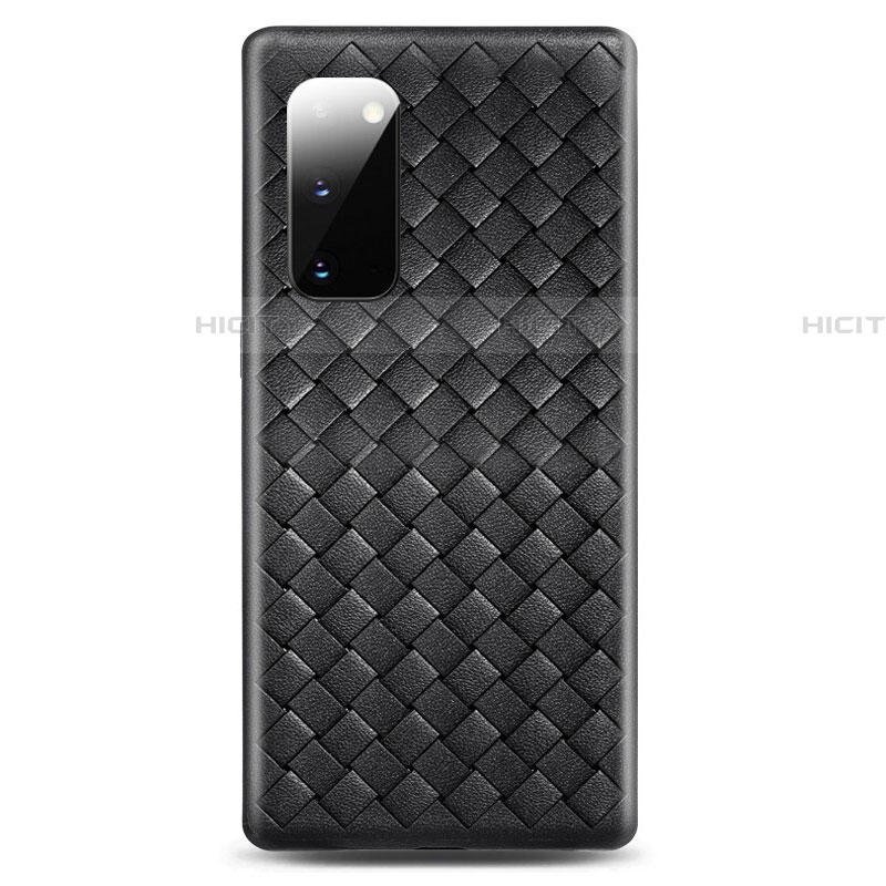 Funda Silicona Goma de Cuero Carcasa H03 para Samsung Galaxy S20 5G Negro