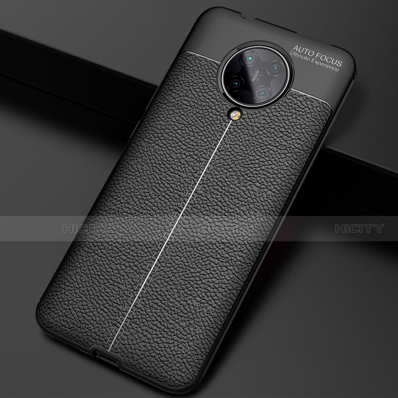 Funda Silicona Goma de Cuero Carcasa H03 para Xiaomi Redmi K30 Pro Zoom Negro