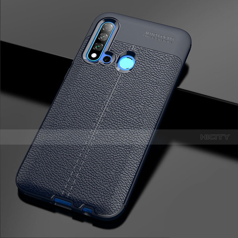 Funda Silicona Goma de Cuero Carcasa H04 para Huawei Nova 5i