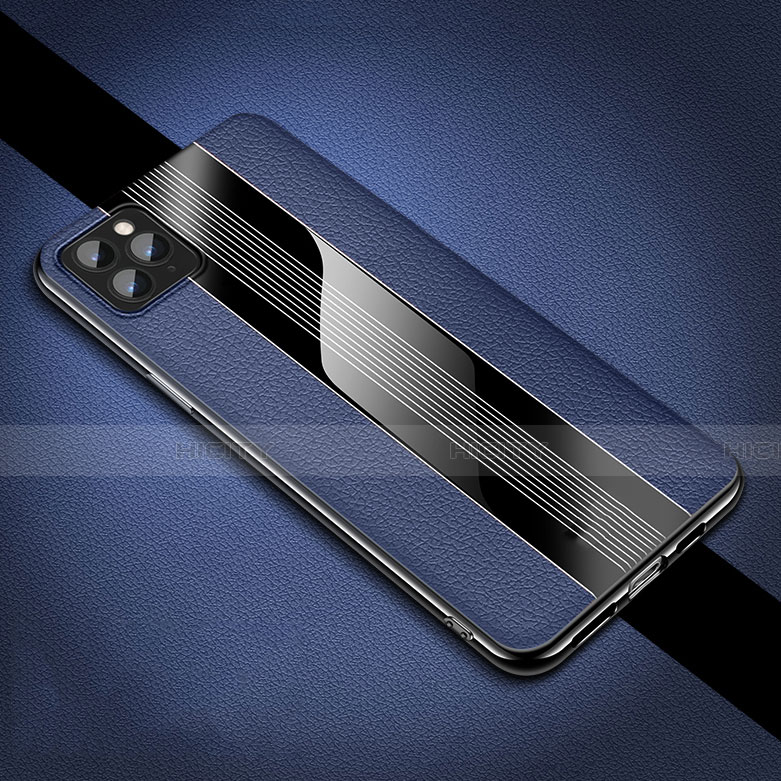 Funda Silicona Goma de Cuero Carcasa H05 para Apple iPhone 11 Pro Azul