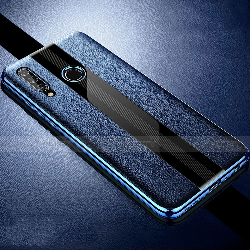 Funda Silicona Goma de Cuero Carcasa H05 para Huawei Honor 20 Lite Azul