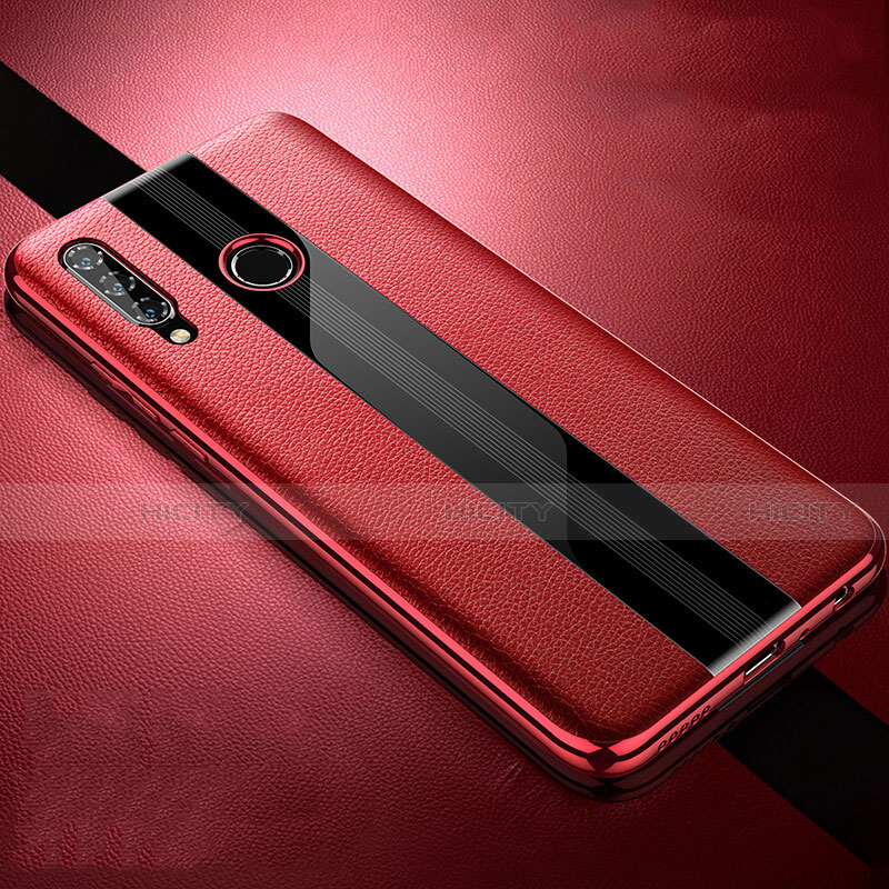 Funda Silicona Goma de Cuero Carcasa H05 para Huawei Honor 20 Lite Rojo