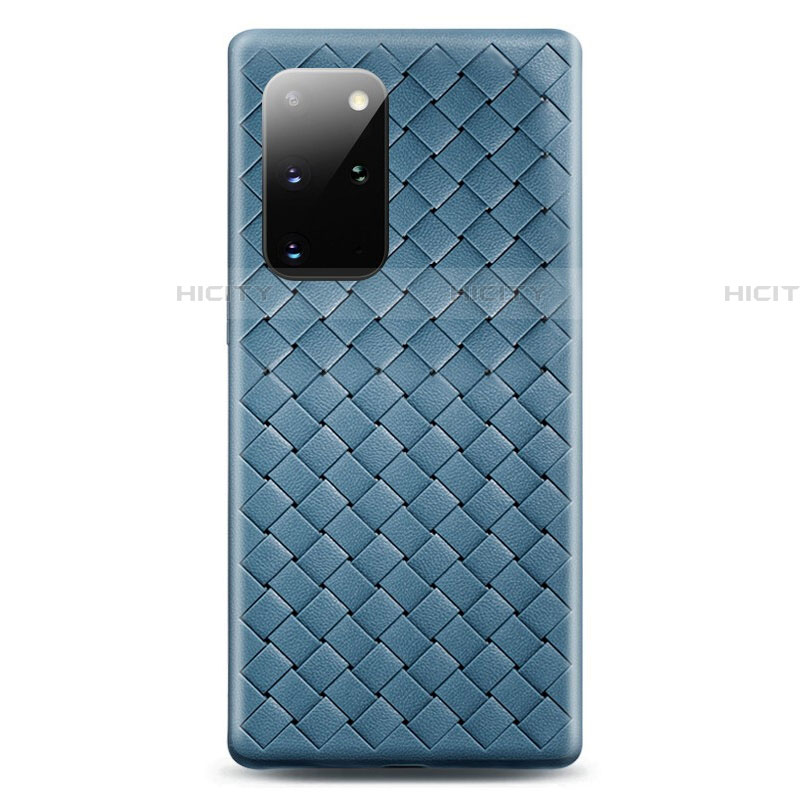 Funda Silicona Goma de Cuero Carcasa H05 para Samsung Galaxy S20 Plus 5G Azul Cielo