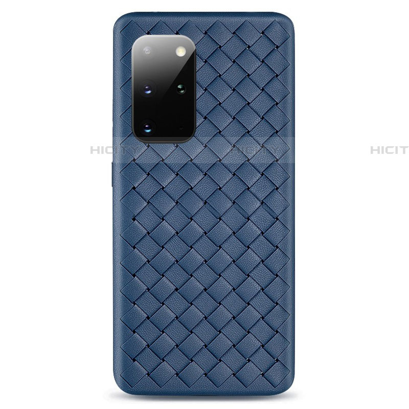 Funda Silicona Goma de Cuero Carcasa H05 para Samsung Galaxy S20 Plus Azul