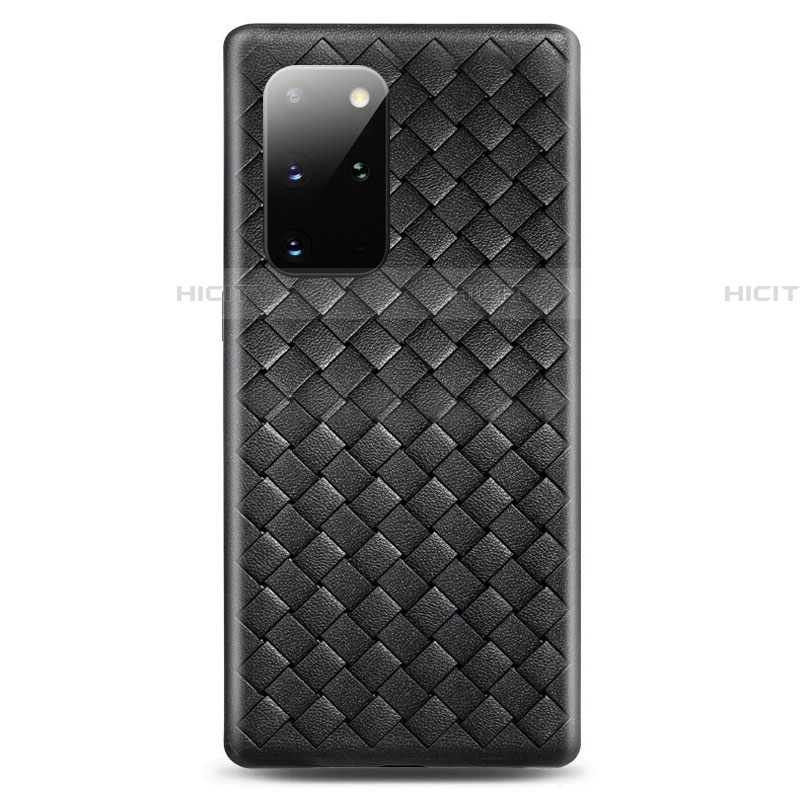 Funda Silicona Goma de Cuero Carcasa H05 para Samsung Galaxy S20 Plus Negro