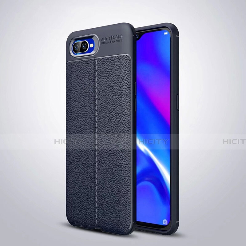 Funda Silicona Goma de Cuero Carcasa H06 para Oppo K1