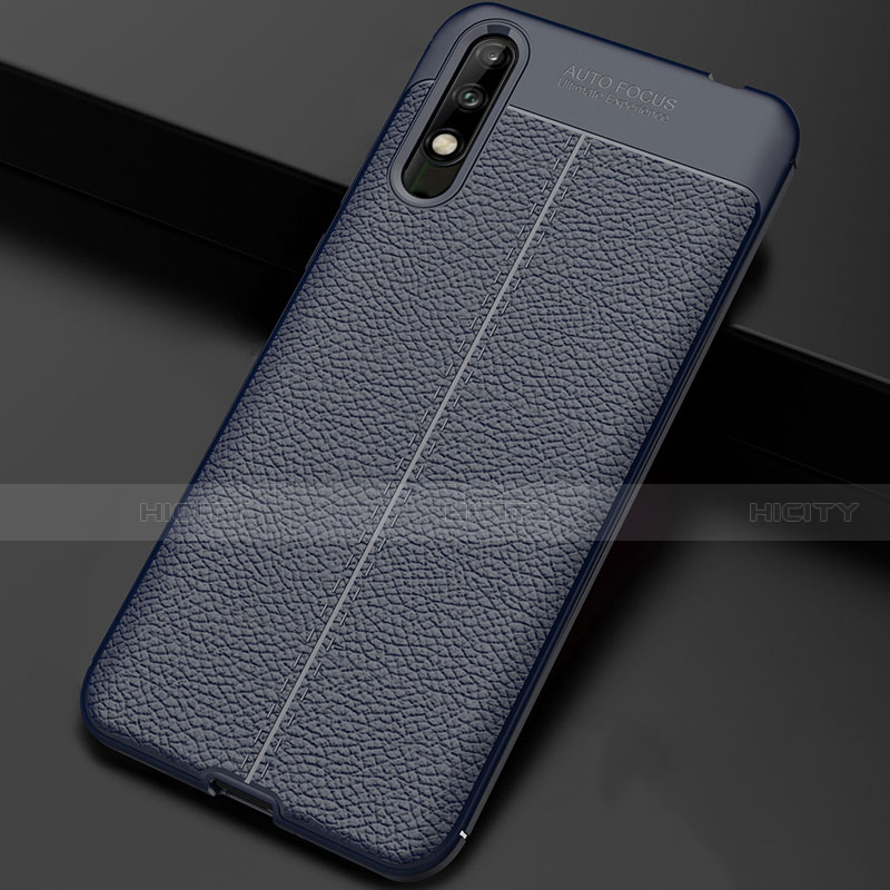 Funda Silicona Goma de Cuero Carcasa para Huawei Enjoy 10