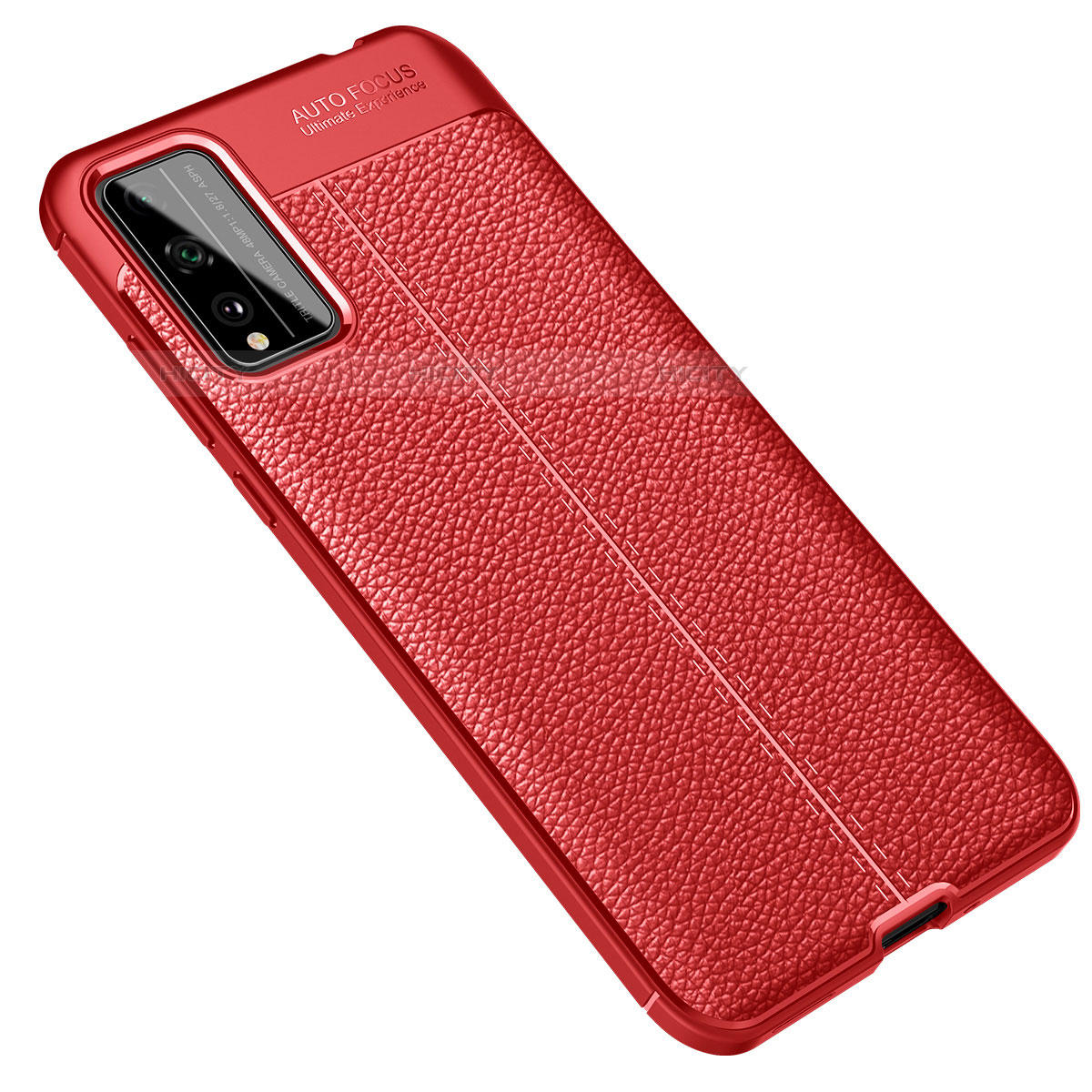 Funda Silicona Goma de Cuero Carcasa para Huawei Honor Play4T Pro Rojo