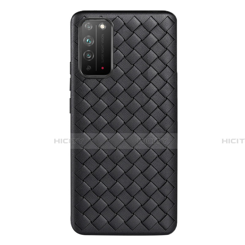 Funda Silicona Goma de Cuero Carcasa para Huawei Honor X10 5G Negro