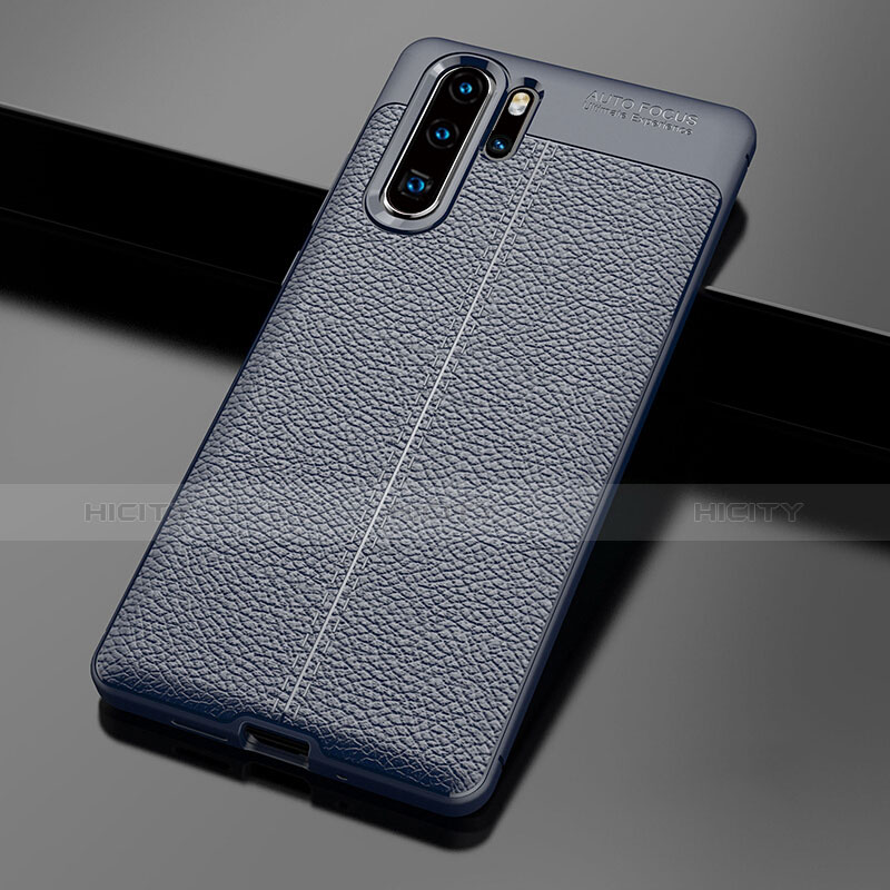 Funda Silicona Goma de Cuero Carcasa para Huawei P30 Pro Azul