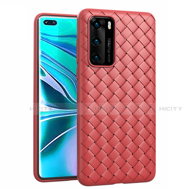 Funda Silicona Goma de Cuero Carcasa para Huawei P40