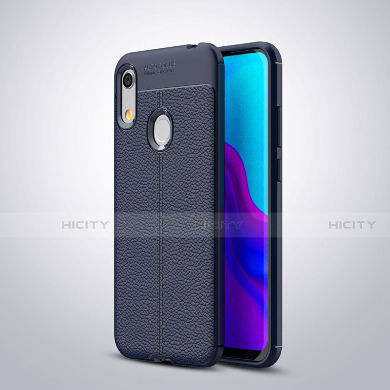 Funda Silicona Goma de Cuero Carcasa para Huawei Y6 Pro (2019) Azul