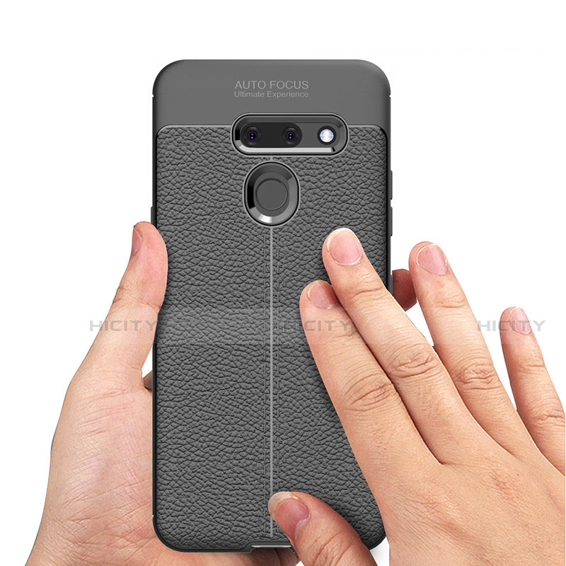 Funda Silicona Goma de Cuero Carcasa para LG G8 ThinQ