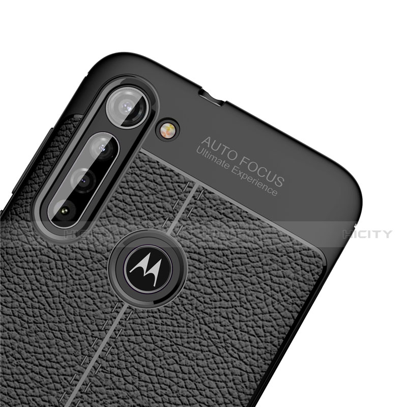 Funda Silicona Goma de Cuero Carcasa para Motorola Moto G8 Power