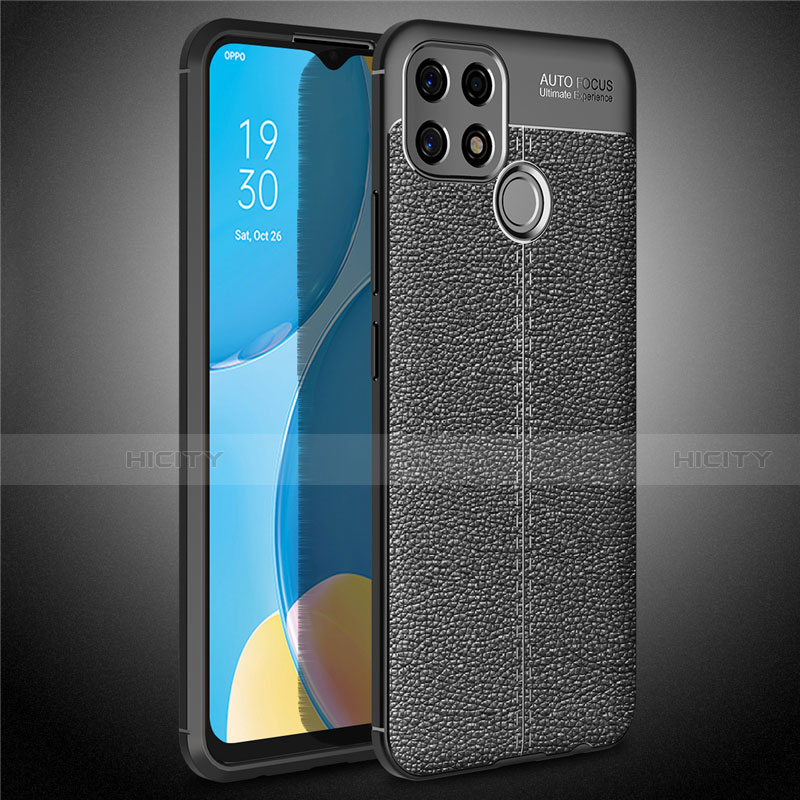 Funda Silicona Goma de Cuero Carcasa para Oppo A15