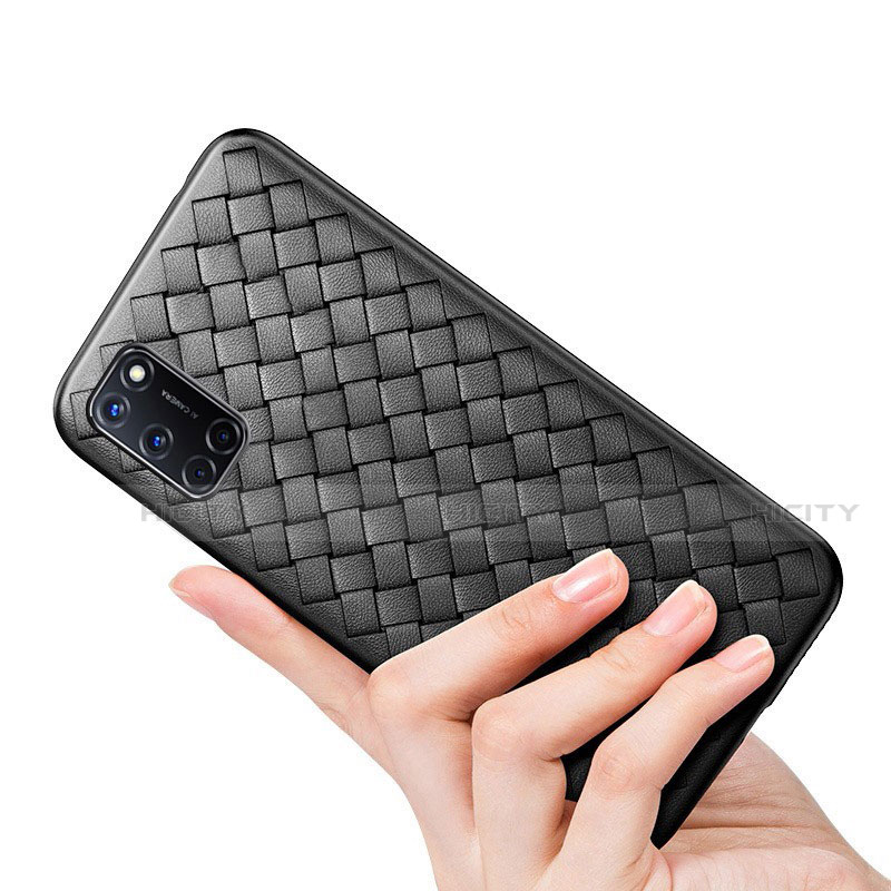 Funda Silicona Goma de Cuero Carcasa para Oppo A52