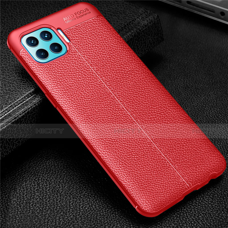 Funda Silicona Goma de Cuero Carcasa para Oppo F17 Pro