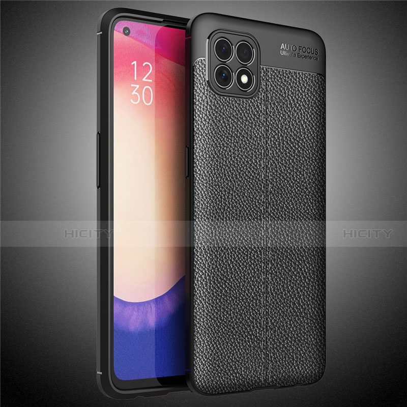 Funda Silicona Goma de Cuero Carcasa para Oppo Reno4 SE 5G