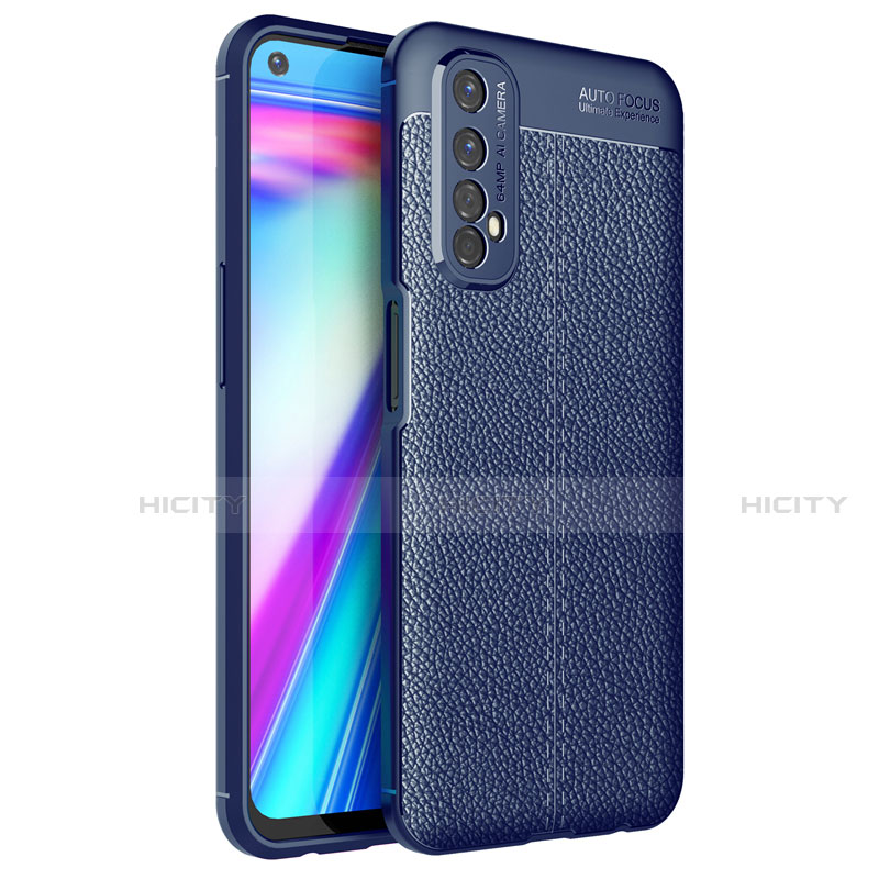 Funda Silicona Goma de Cuero Carcasa para Realme Narzo 20 Pro Azul