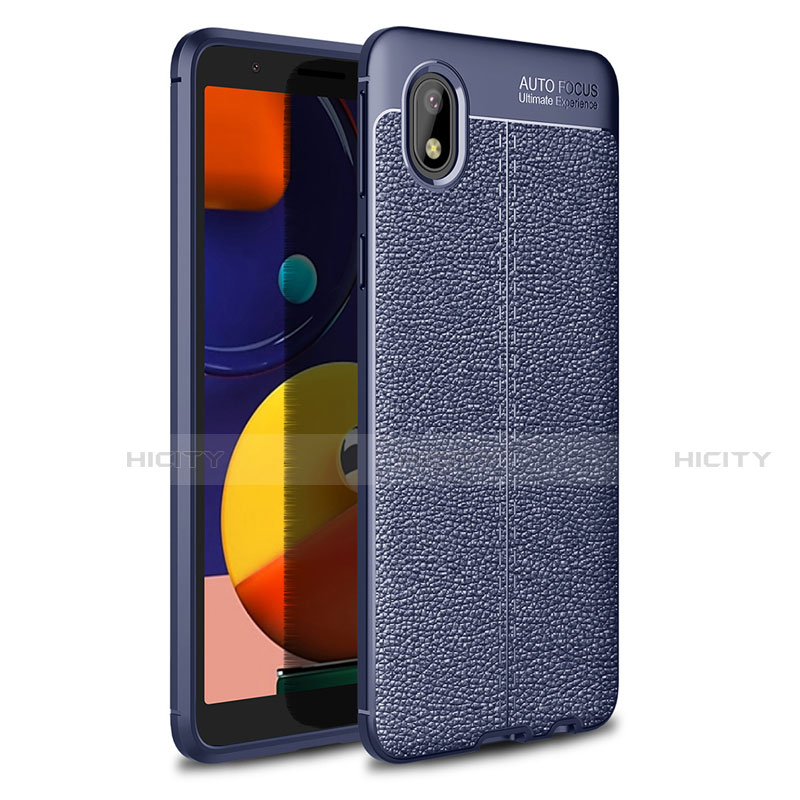 Funda Silicona Goma de Cuero Carcasa para Samsung Galaxy A01 Core