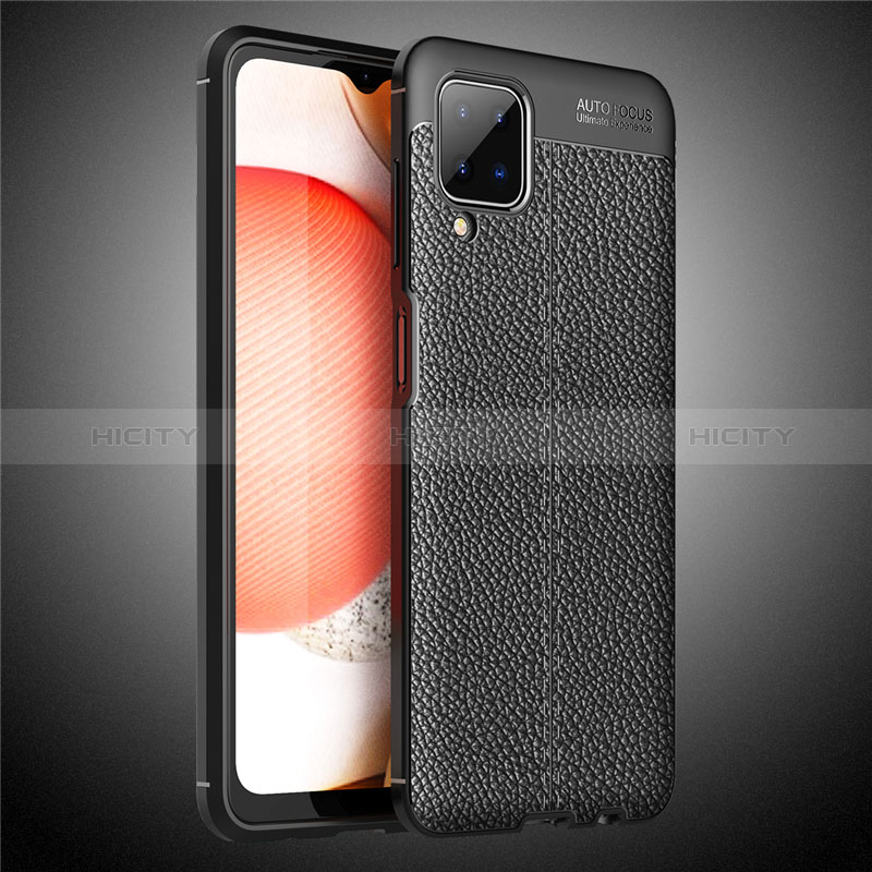 Funda Silicona Goma de Cuero Carcasa para Samsung Galaxy A12 Nacho