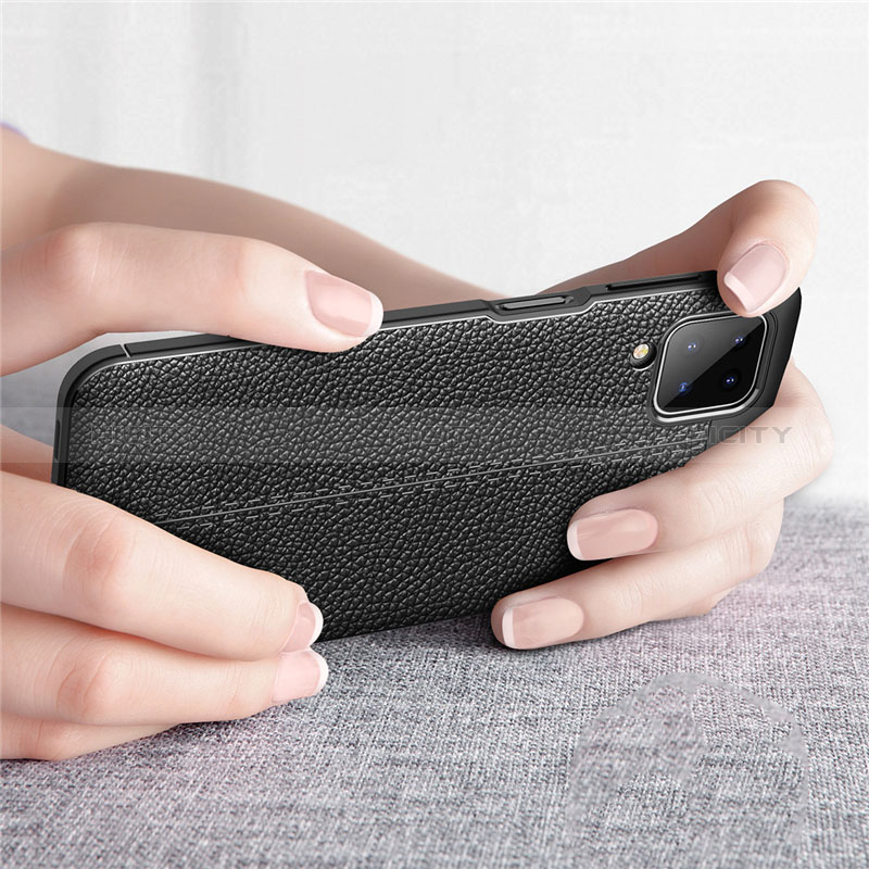 Funda Silicona Goma de Cuero Carcasa para Samsung Galaxy A12 Nacho