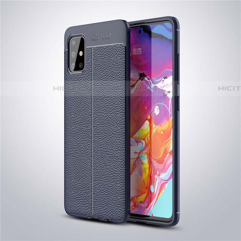 Funda Silicona Goma de Cuero Carcasa para Samsung Galaxy A51 5G