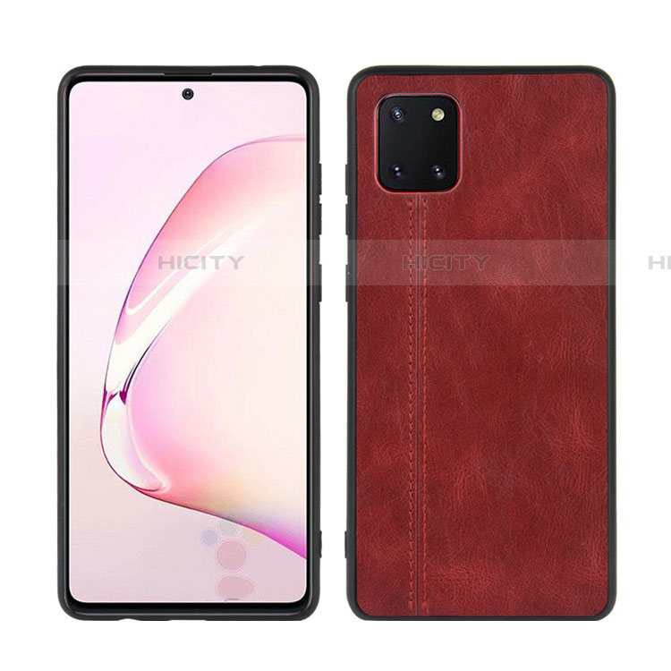 Funda Silicona Goma de Cuero Carcasa para Samsung Galaxy A81