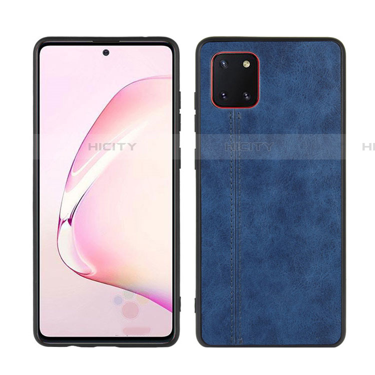 Funda Silicona Goma de Cuero Carcasa para Samsung Galaxy A81 Azul