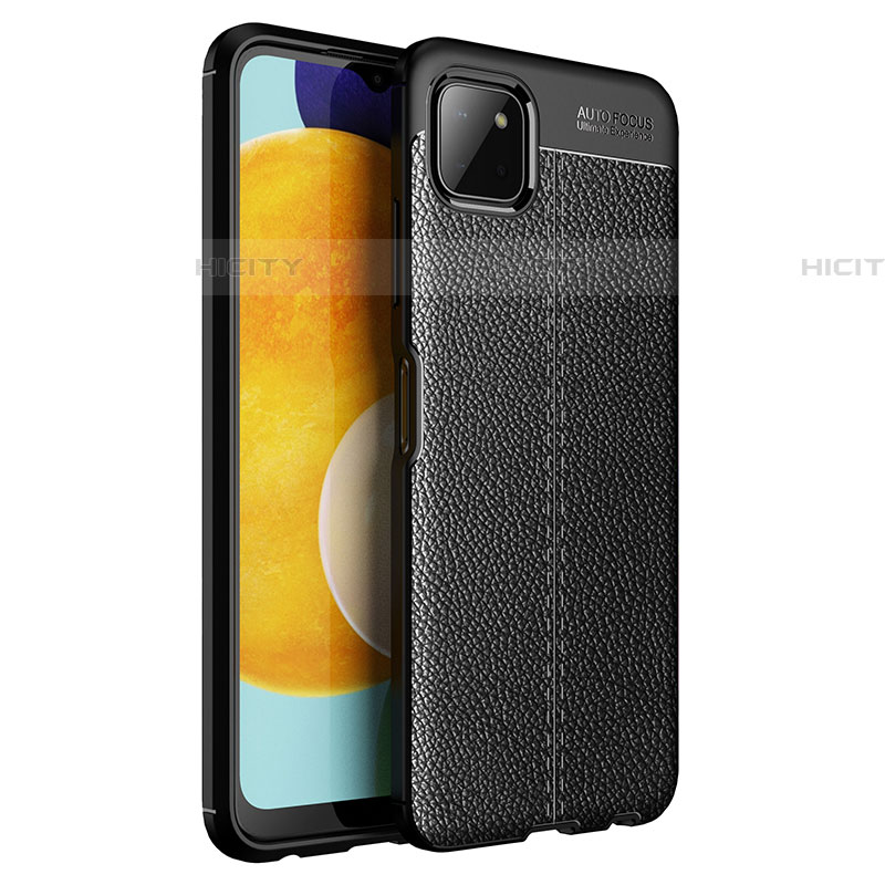 Funda Silicona Goma de Cuero Carcasa para Samsung Galaxy F42 5G Negro