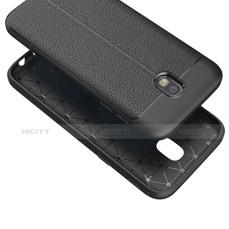 Funda Silicona Goma de Cuero Carcasa para Samsung Galaxy J7 (2017) Duos J730F