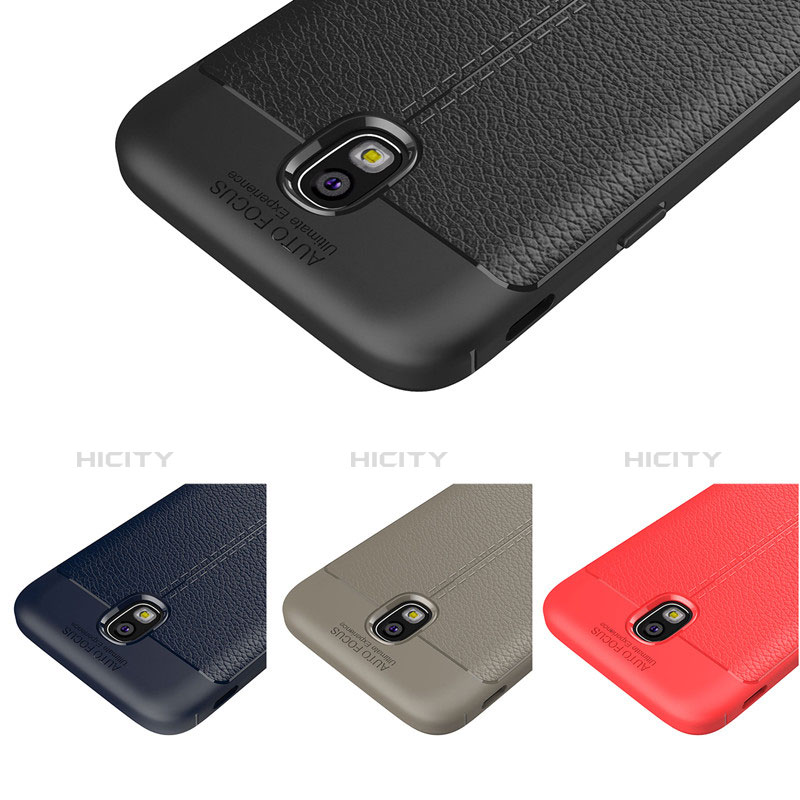 Funda Silicona Goma de Cuero Carcasa para Samsung Galaxy J7 (2017) SM-J730F