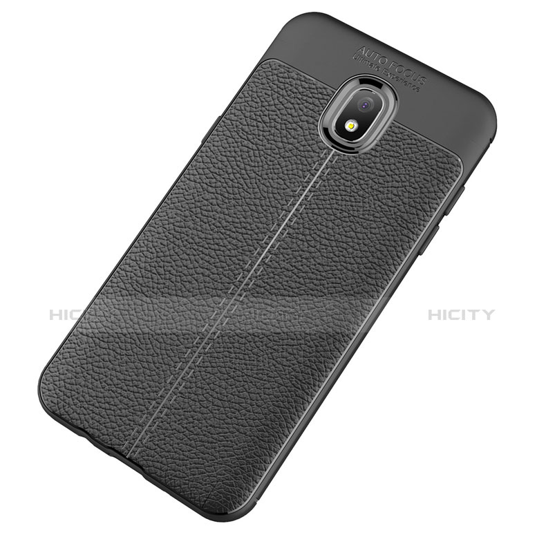 Funda Silicona Goma de Cuero Carcasa para Samsung Galaxy J7 (2018) J737 Negro