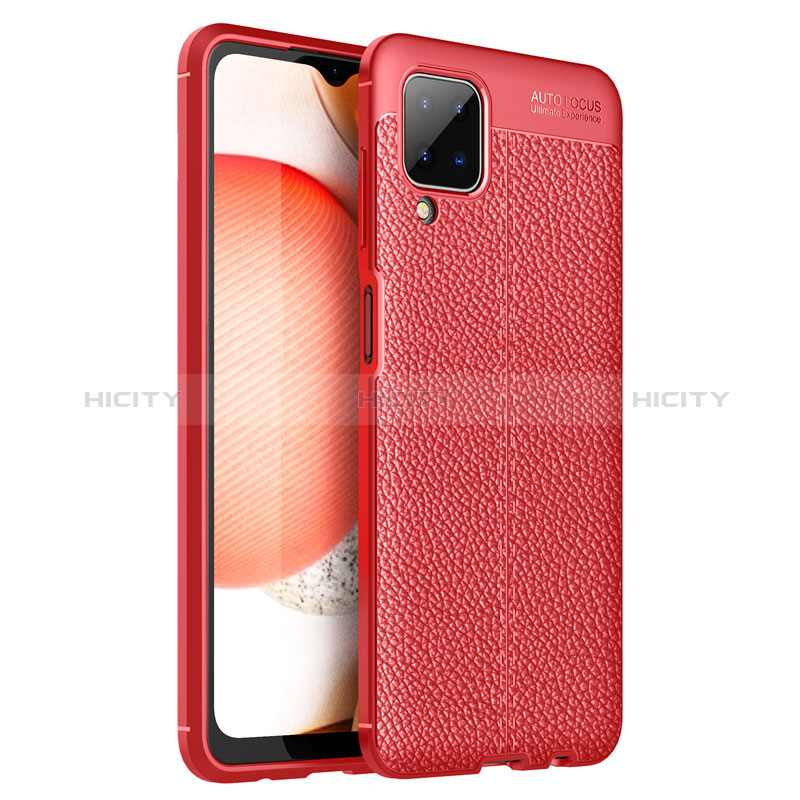 Funda Silicona Goma de Cuero Carcasa para Samsung Galaxy M12 Rojo