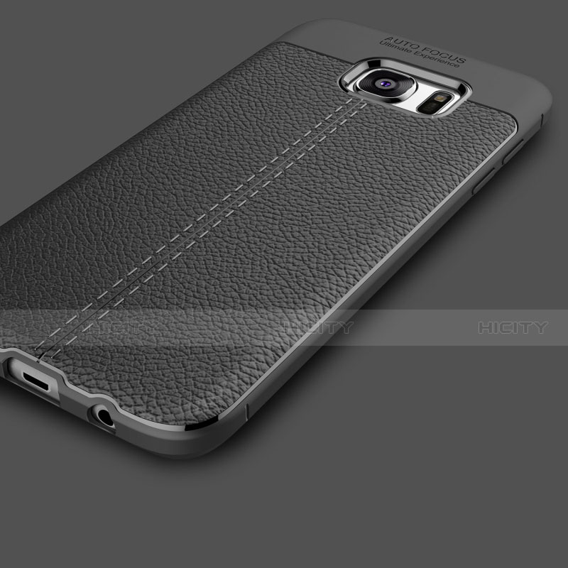 Funda Silicona Goma de Cuero Carcasa para Samsung Galaxy S7 Edge G935F