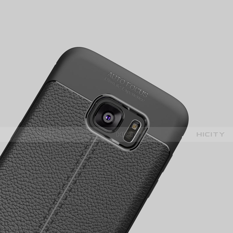 Funda Silicona Goma de Cuero Carcasa para Samsung Galaxy S7 Edge G935F