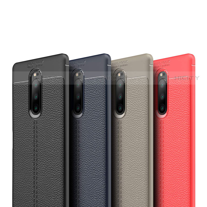 Funda Silicona Goma de Cuero Carcasa para Sony Xperia 1