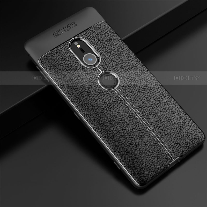 Funda Silicona Goma de Cuero Carcasa para Sony Xperia XZ2