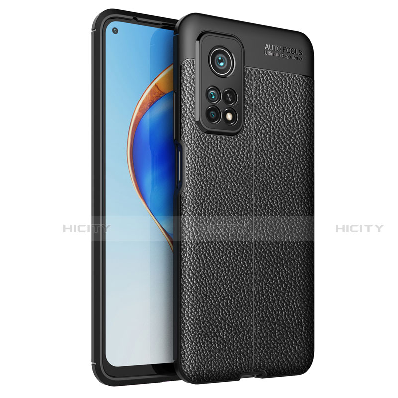 Funda Silicona Goma de Cuero Carcasa para Xiaomi Mi 10T Pro 5G Negro