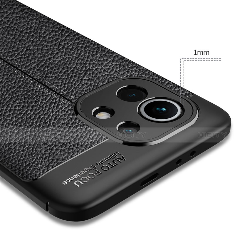 Funda Silicona Goma de Cuero Carcasa para Xiaomi Mi 11 5G