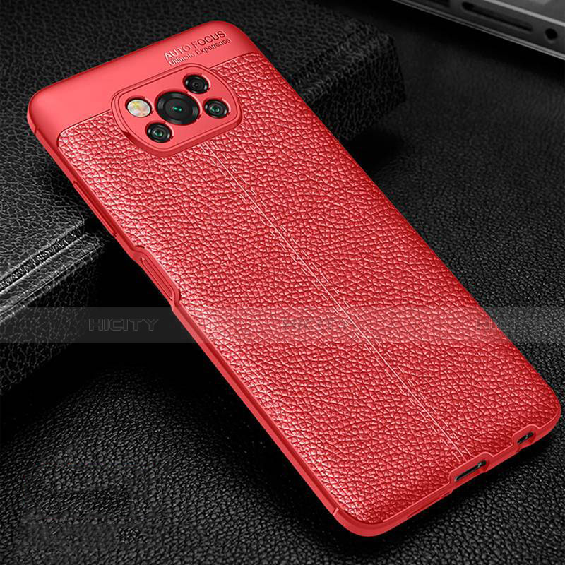 Funda Silicona Goma de Cuero Carcasa para Xiaomi Poco X3